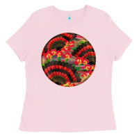 Bubblegum Pink hispanic heritage month round earrings Ladies Tee - BundleAndBundleShop