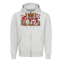 Dove Grey busy raising ballers baseball Zipper Hoodie - Jasminsmagicworld