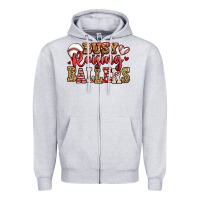 Heather Grey busy raising ballers baseball Zipper Hoodie - Jasminsmagicworld