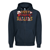 Navy busy raising ballers baseball Zipper Hoodie - Jasminsmagicworld