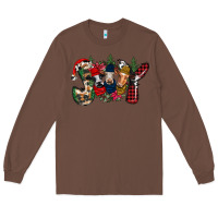 Chestnut joy Christmas cows Long Sleeve Tee - CowhideDigitalArt