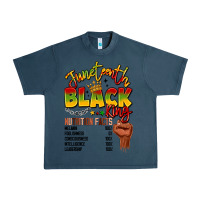 Midnight Navy juneteenth black king Urban Heavy Tee - LillyAllenDesigns