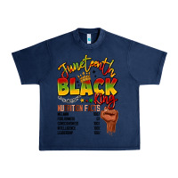 Navy juneteenth black king Urban Heavy Tee - LillyAllenDesigns