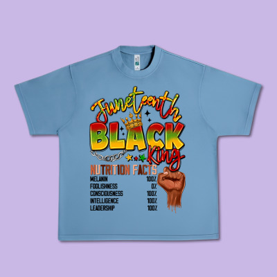 Juneteenth Black King Urban Heavy Tee Designed By Lillyallendesigns