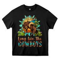 Black long live the cowboys Heavy Core Tee - OliviaCreatesArt