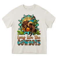 Cream long live the cowboys Heavy Core Tee - OliviaCreatesArt