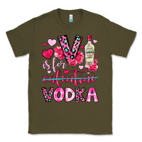 Army Green v is for vodka Classic Tee - OliviaCreatesArt