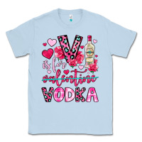Dusty Blue v is for vodka Classic Tee - OliviaCreatesArt