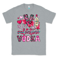 Heather Grey v is for vodka Classic Tee - OliviaCreatesArt