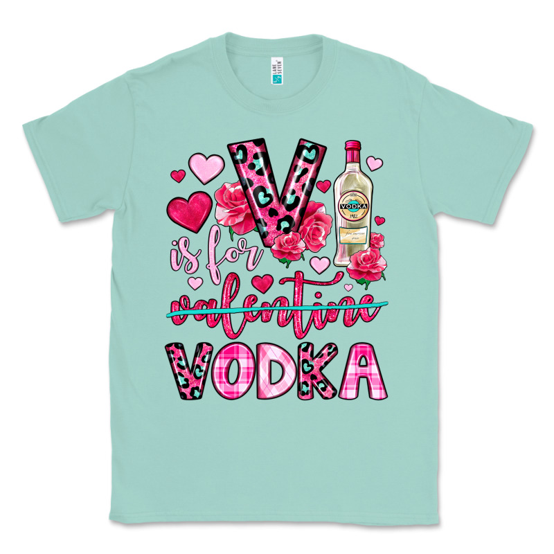 V Is For Vodka Classic Tee by OliviaCreatesArt | Teevron