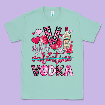 V Is For Vodka Classic Tee Designed By Oliviacreatesart