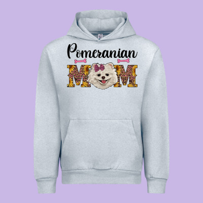 Western Mom Pomeranian Urban Hoodie Designed By Ranaportraitstore