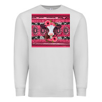 Dove Grey pink gemstone baby calf western valentines day Premium Sweatshirt - Jasminsmagicworld