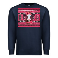 Navy pink gemstone baby calf western valentines day Premium Sweatshirt - Jasminsmagicworld