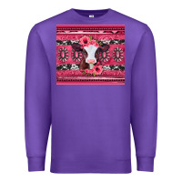 Purple pink gemstone baby calf western valentines day Premium Sweatshirt - Jasminsmagicworld