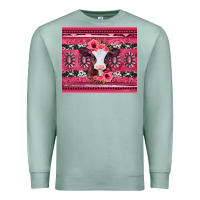Seafoam pink gemstone baby calf western valentines day Premium Sweatshirt - Jasminsmagicworld