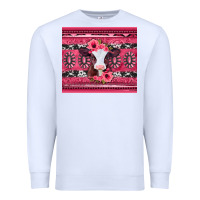 White pink gemstone baby calf western valentines day Premium Sweatshirt - Jasminsmagicworld