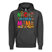 Charcoal Heather Nacho average mama Zipper Hoodie - RanaPortraitStore