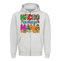 Dove Grey Nacho average mama Zipper Hoodie - RanaPortraitStore