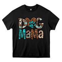 Black dog mama Heavy Core Tee - OliviaCreatesArt