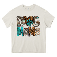 Cream dog mama Heavy Core Tee - OliviaCreatesArt