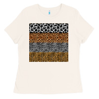 Bone safari animals seamless pattern Ladies Tee - BundleAndBundleShop