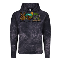Cloud Black peace love sloth bear Vintage Hoodie - LillyAllenDesigns