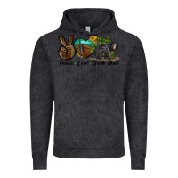 Vintage Black peace love sloth bear Vintage Hoodie - LillyAllenDesigns