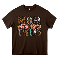 Chocolate Brown mom of twins Heavy Core Tee - OliviaCreatesArt