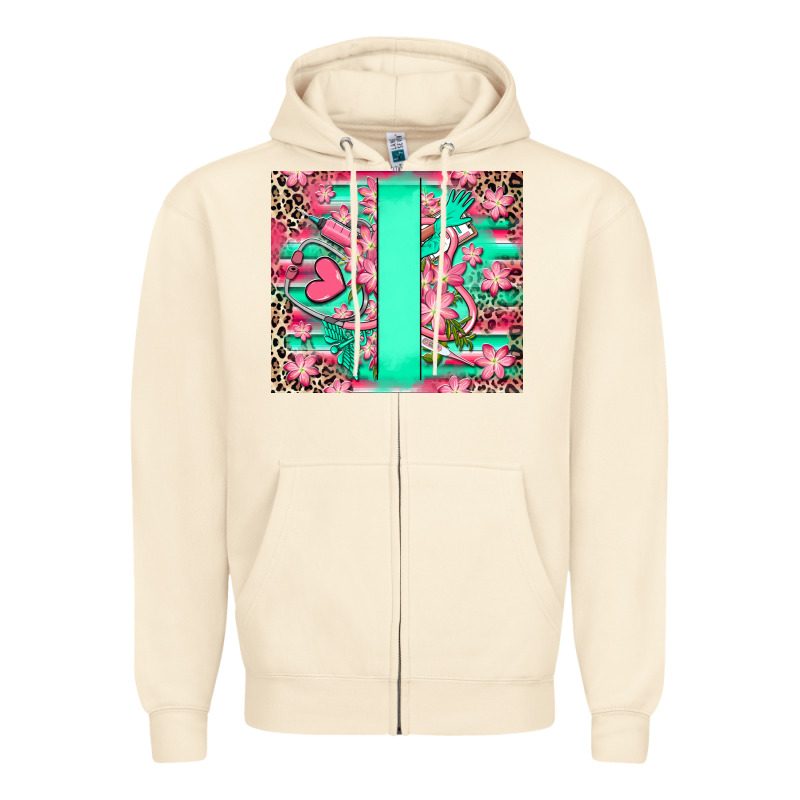 Custom Name Nurse Zipper Hoodie by RanaPortraitStore | Teevron