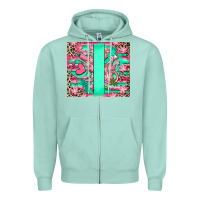 Seafoam custom name nurse Zipper Hoodie - RanaPortraitStore