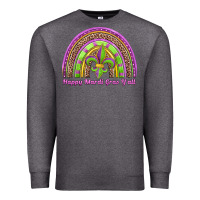 Charcoal Heather happy mardi gras y'all rainbow Premium Sweatshirt - Jasminsmagicworld