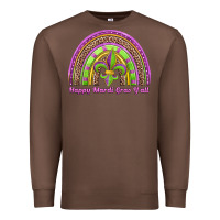 Chestnut happy mardi gras y'all rainbow Premium Sweatshirt - Jasminsmagicworld