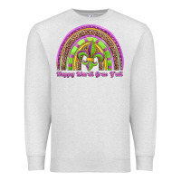 Oatmeal Heather happy mardi gras y'all rainbow Premium Sweatshirt - Jasminsmagicworld