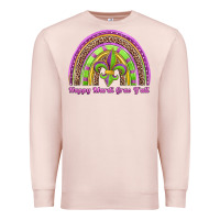 Pale Pink happy mardi gras y'all rainbow Premium Sweatshirt - Jasminsmagicworld