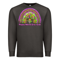 Smoke happy mardi gras y'all rainbow Premium Sweatshirt - Jasminsmagicworld
