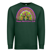 Sports Green happy mardi gras y'all rainbow Premium Sweatshirt - Jasminsmagicworld