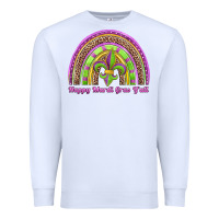 White happy mardi gras y'all rainbow Premium Sweatshirt - Jasminsmagicworld