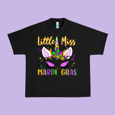 Little Miss Mardi Gras Urban Heavy Tee Designed By Lillyallendesigns