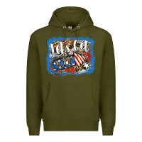 Army Green Let's Get Lit Premium Hoodie - Jasminsmagicworld