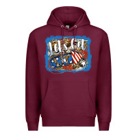 Burgundy Let's Get Lit Premium Hoodie - Jasminsmagicworld