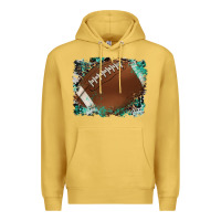 Antique Gold sports football background Premium Hoodie - Artiststas