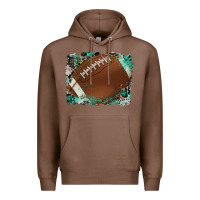 Chestnut sports football background Premium Hoodie - Artiststas