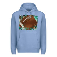 Colony Blue sports football background Premium Hoodie - Artiststas