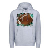 Heather Grey sports football background Premium Hoodie - Artiststas