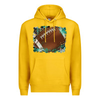 Lemon sports football background Premium Hoodie - Artiststas