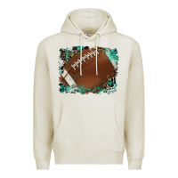 Oatmeal Heather sports football background Premium Hoodie - Artiststas