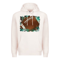 Pale Pink sports football background Premium Hoodie - Artiststas
