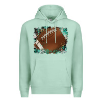 Seafoam sports football background Premium Hoodie - Artiststas