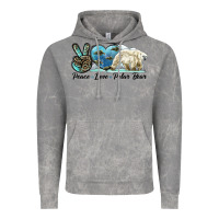 Cloud Rock peace love polar bear Vintage Hoodie - LillyAllenDesigns
